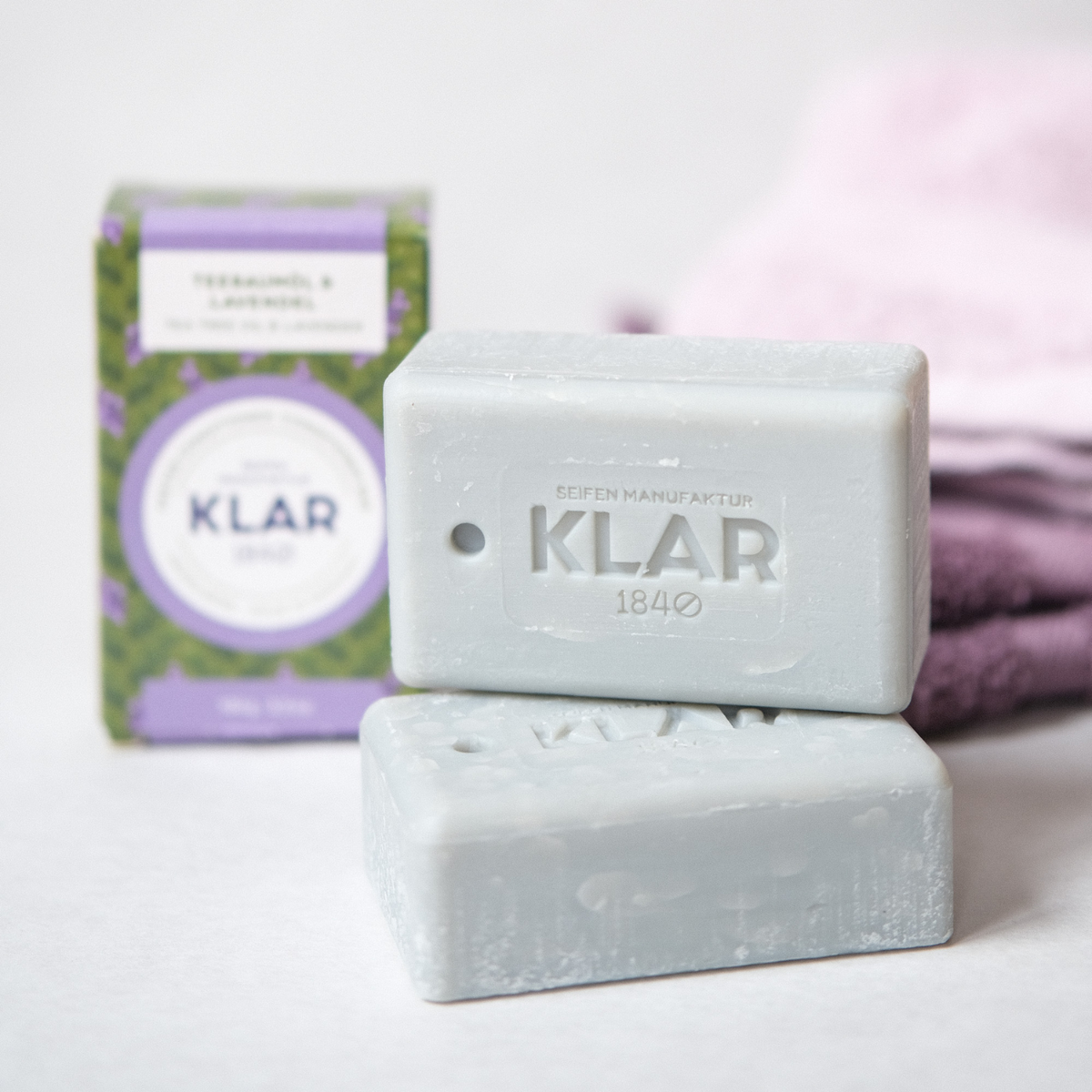 fester Conditioner Teebaumöl & Lavendel 100g (gegen Schuppen) Klar Seifen