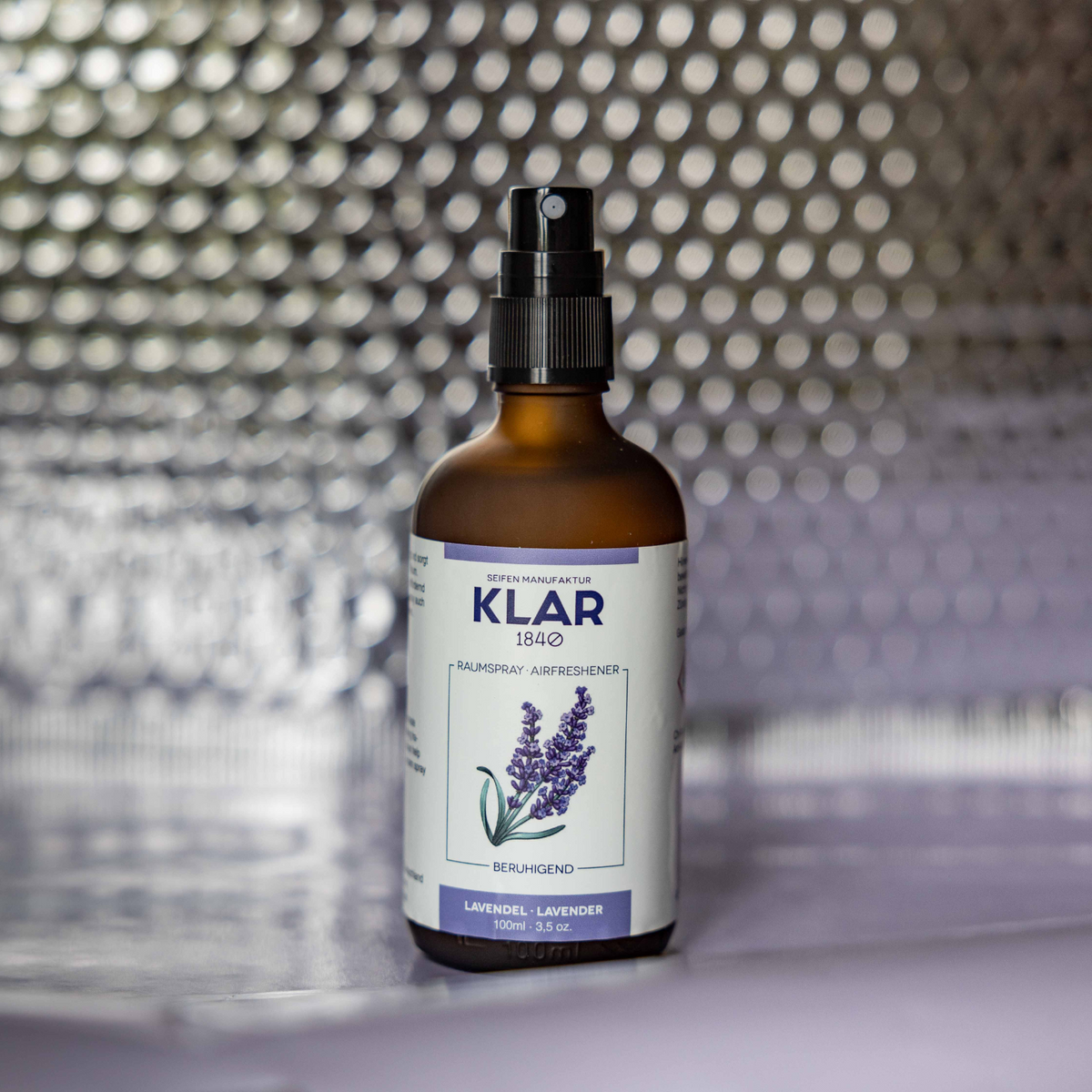Raumspray Lavendel, 100ml Klar Seifen