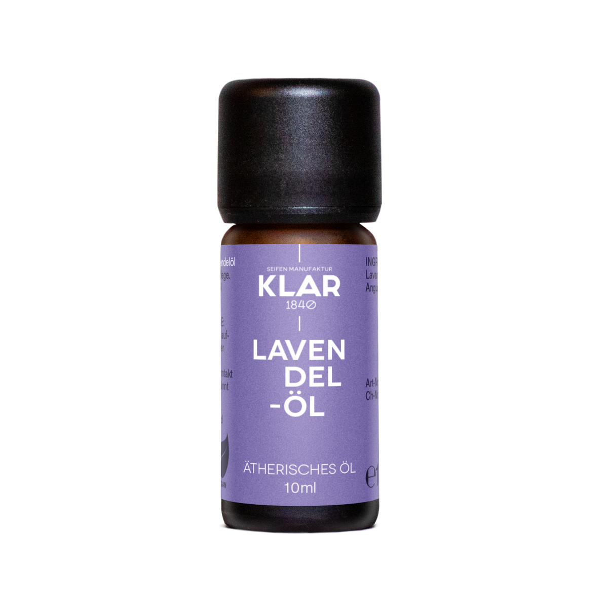 Klar's Ätherisches Lavendel-Öl, 10ml Klar Seifen