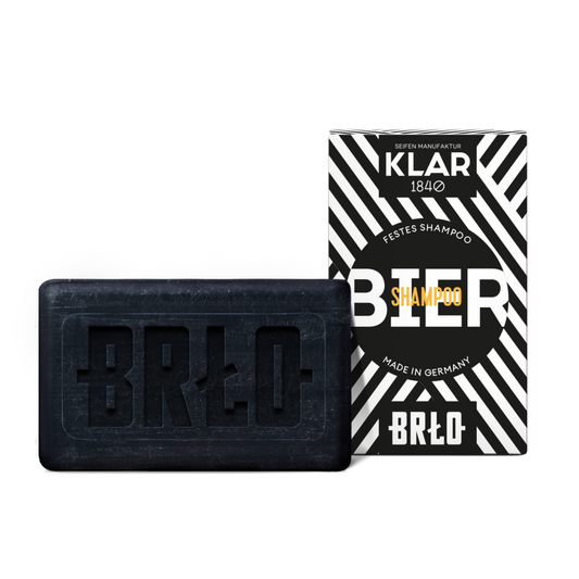 Festes Biershampoo Klar Seifen X BRLO 100g Klar Seifen