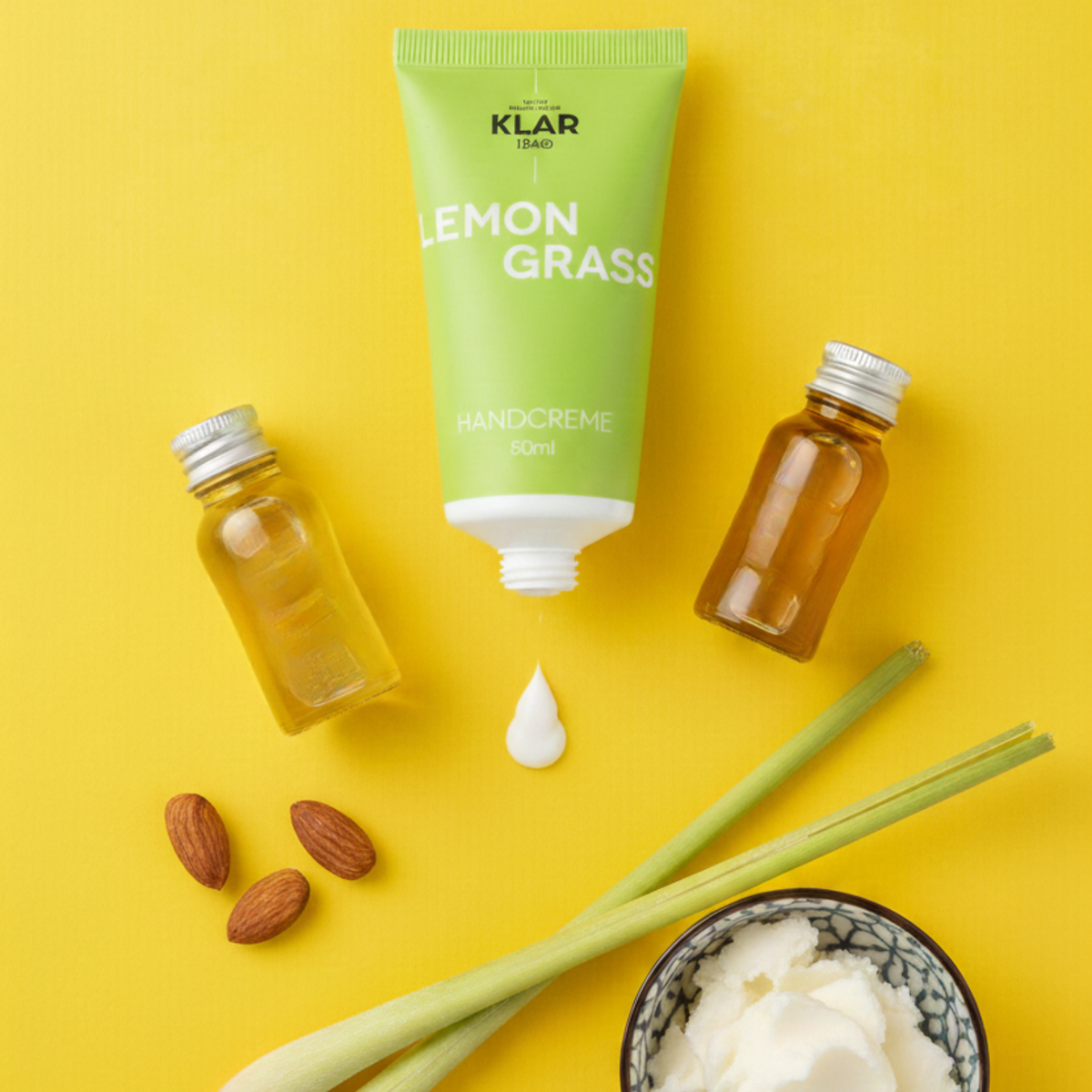 Handcreme Lemongrass, 50ml Klar Seifen