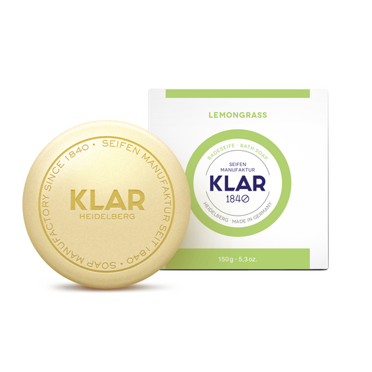 Badeseife Lemongrass 150g, Cosmos zertifiziert, palmölfrei Klar Seifen