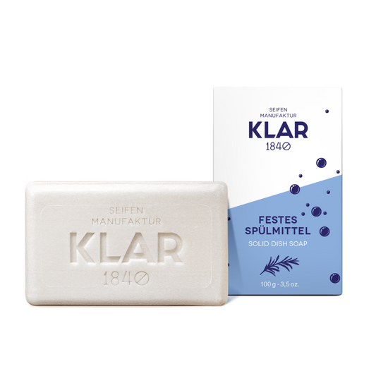 Festes Spülmittel, 100g Klar Seifen