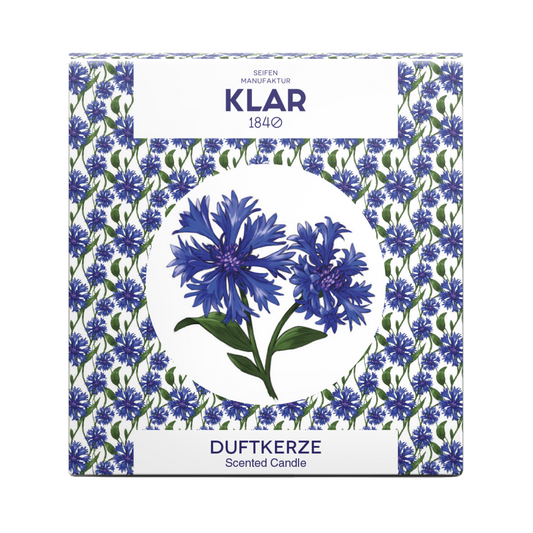 Duftkerze Blaue Blume Klar Seifen