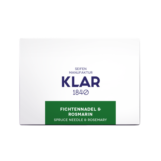 Pflegeseife Fichtennadel & Rosmarin 135g, palmölfrei Klar Seifen