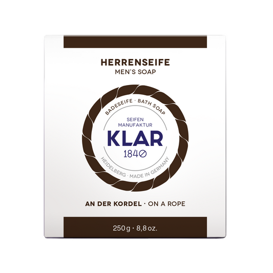 Badeseife Herren an der Kordel 250g, palmölfrei Klar Seifen