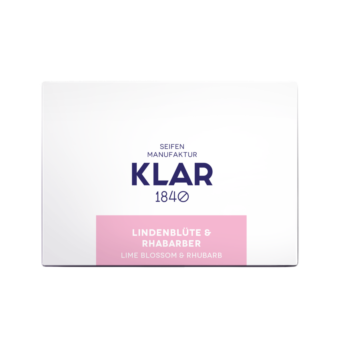 Pflegeseife Lindenblüte & Rhabarber 135g, palmölfrei Klar Seifen