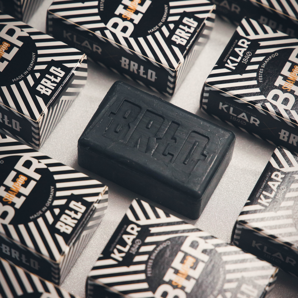 Festes Biershampoo Klar Seifen X BRLO 100g Klar Seifen