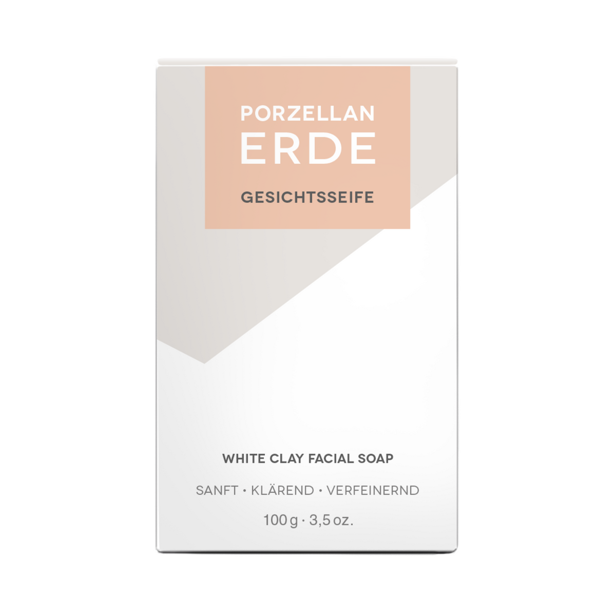Porzellanerdeseife 100g, Cosmos zertifiziert, palmölfrei Klar Seifen