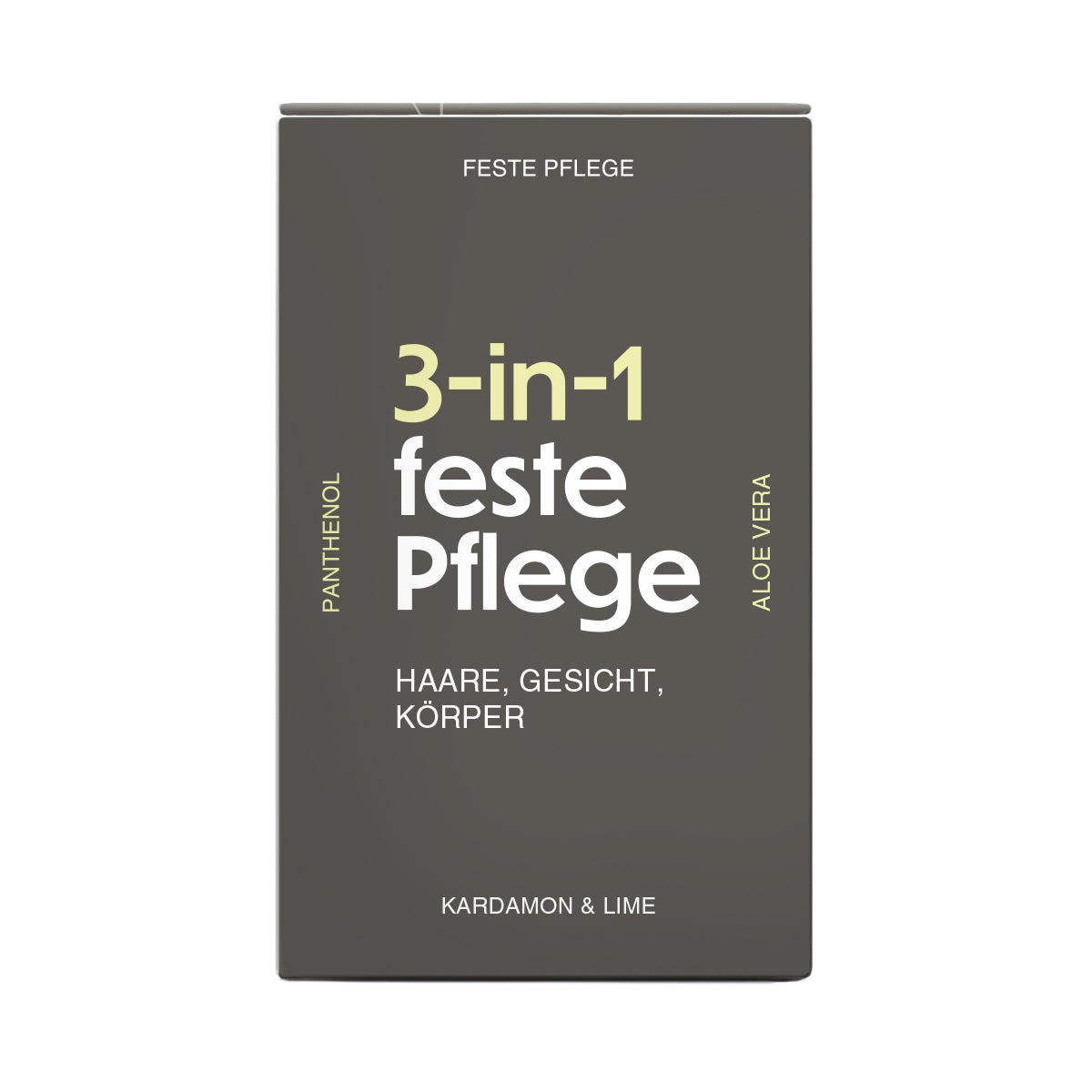 3-in-1 Feste Dusche Kardamom & Limette für Haare, Gesicht und Körper 100g