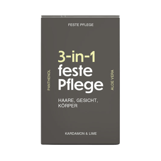 3-in-1 Feste Dusche Kardamom & Limette für Haare, Gesicht und Körper 100g