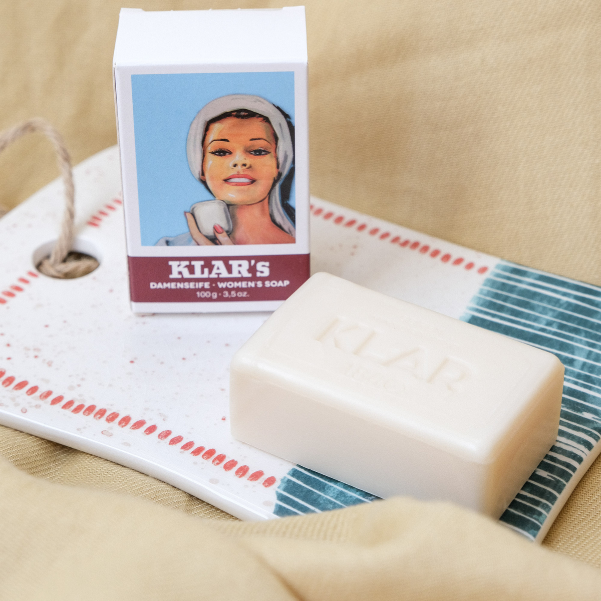 Damenseife 100g, palmölfrei Klar Seifen