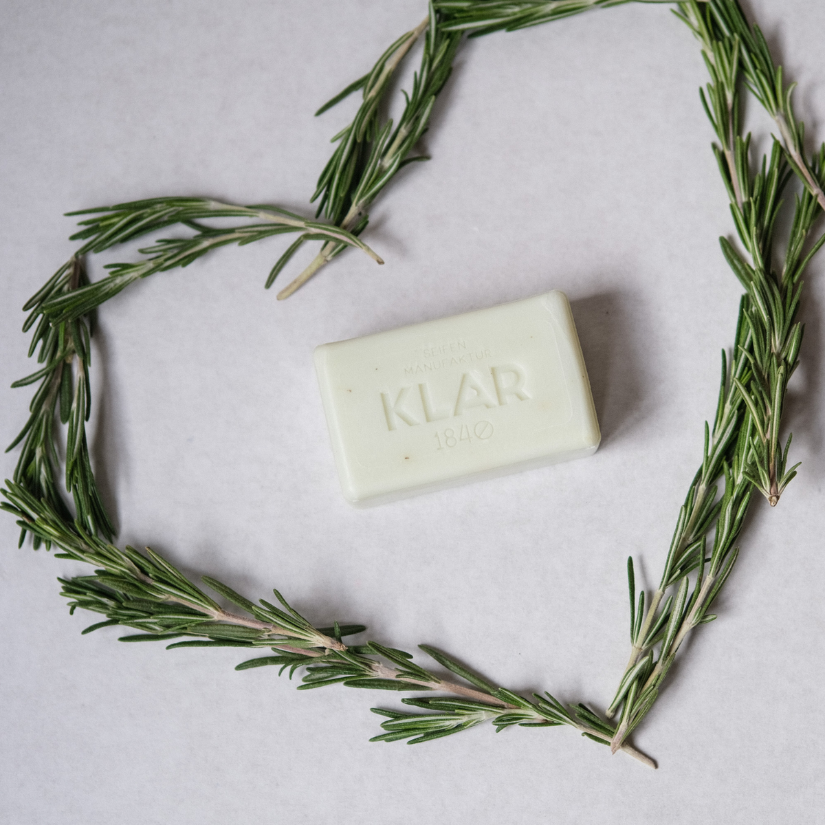 Rosmarinseife 100g, Cosmos zertifiziert, palmölfrei Klar Seifen