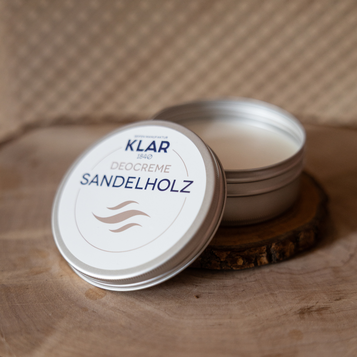Deocreme Sandelholz im Alutiegel, 65ml Klar Seifen