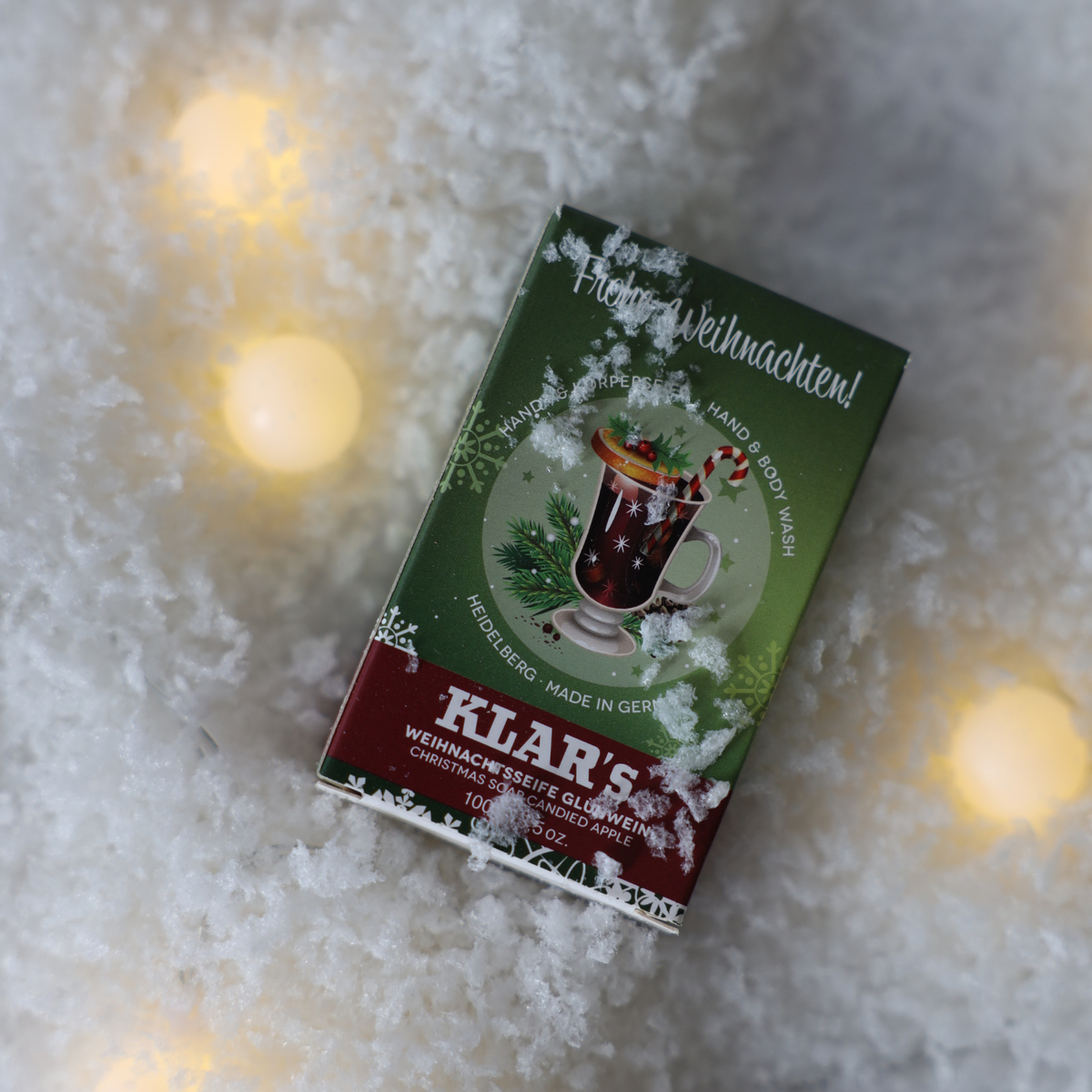 Weihnachtsseife Glühwein 100g, Cosmos zertifiziert, palmölfrei Klar Seifen