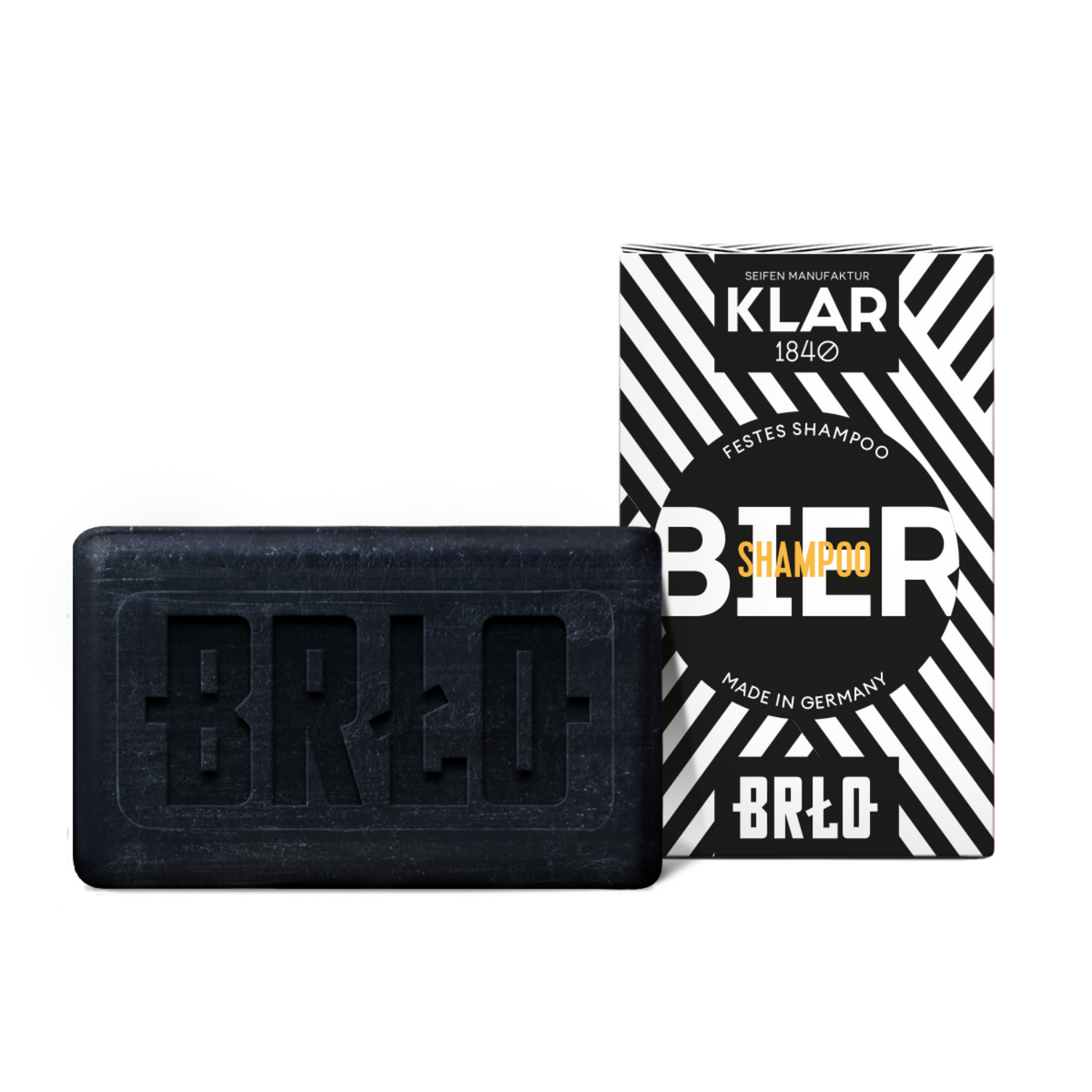 Festes Biershampoo Klar Seifen X BRLO 100g Klar Seifen