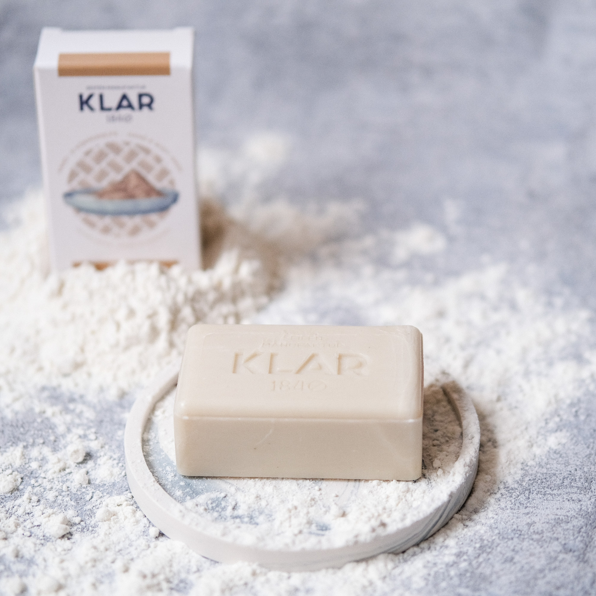 Heilerdeseife 100g, Cosmos zertifiziert, palmölfrei Klar Seifen