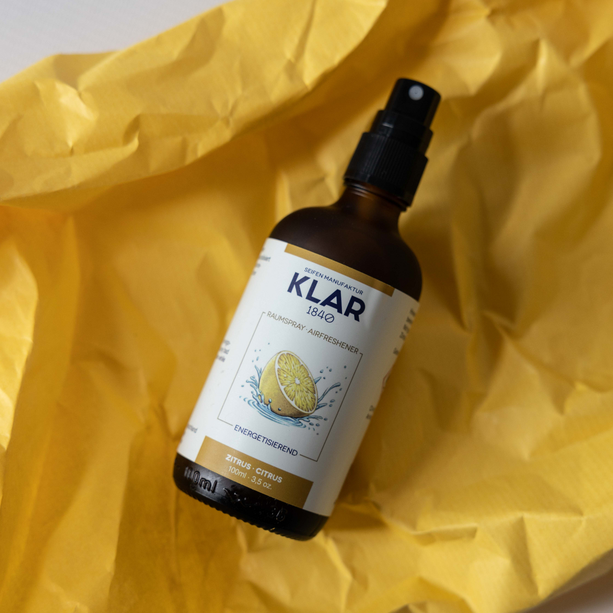 Raumspray Zitrus, 100ml Klar Seifen