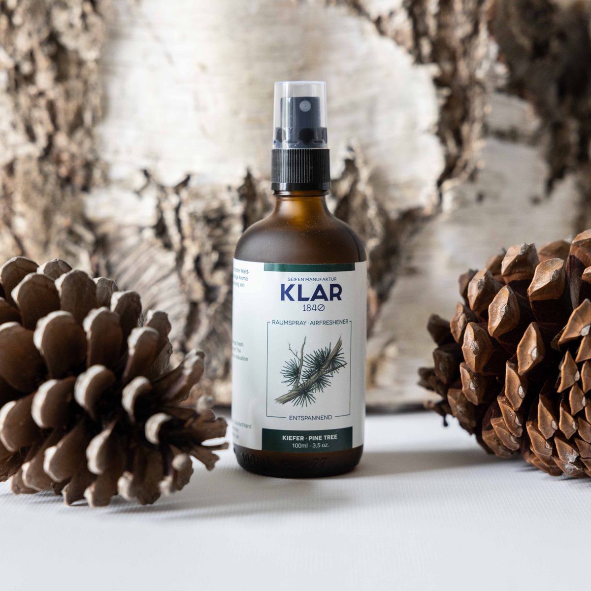Raumspray Kiefer, 100ml Klar Seifen