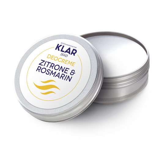 Deocreme Zitrone & Rosmarin im Alutiegel, 65ml Klar Seifen