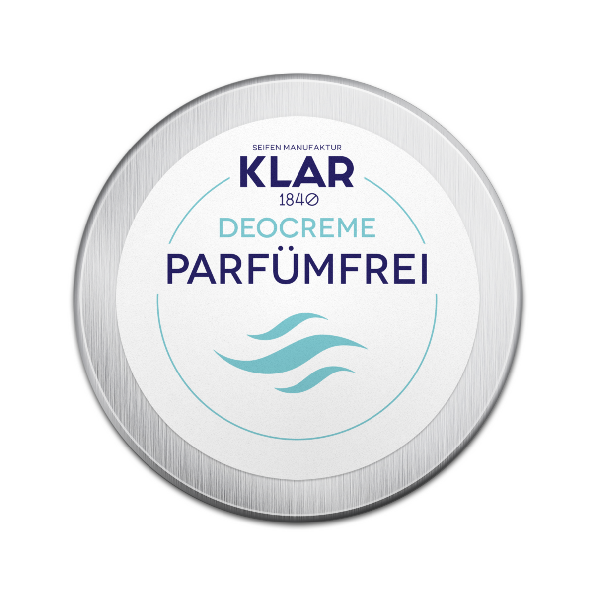 Deocreme parfümfrei im Alutiegel, 65ml Klar Seifen