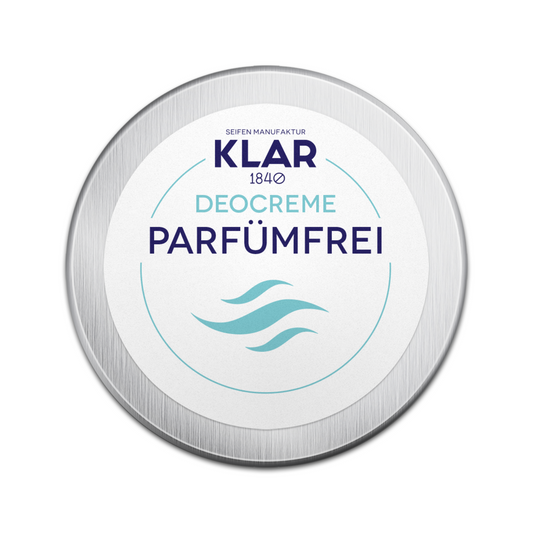 Deocreme parfümfrei im Alutiegel, 65ml Klar Seifen