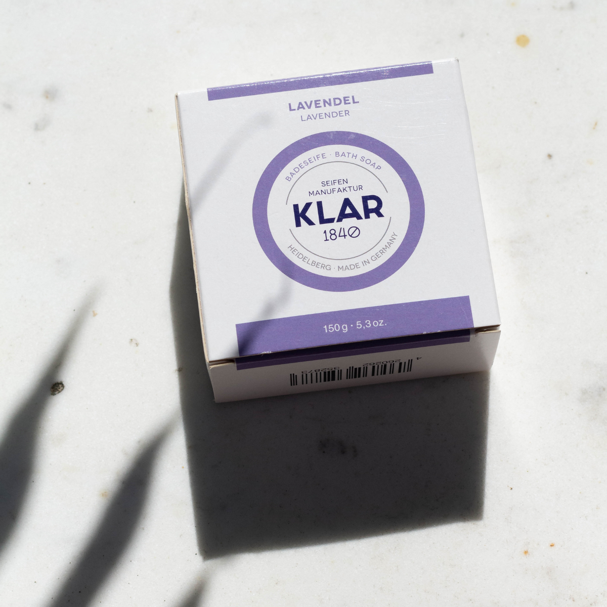 Badeseife Lavendel 150g, Cosmos zertifiziert, palmölfrei Klar Seifen