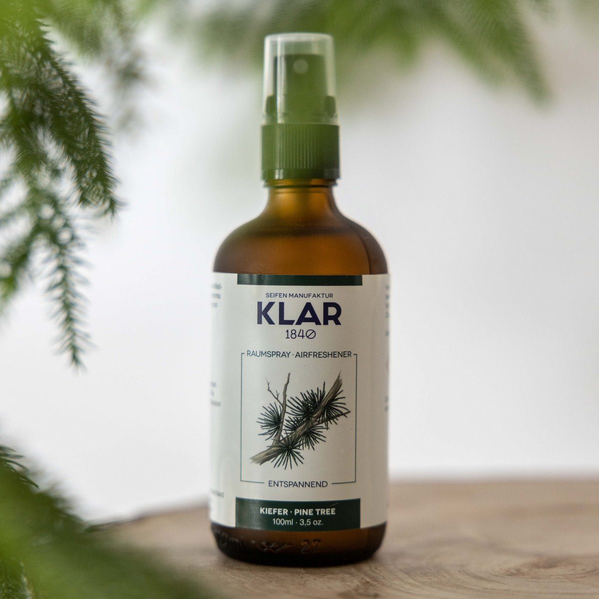 Raumspray Kiefer, 100ml Klar Seifen