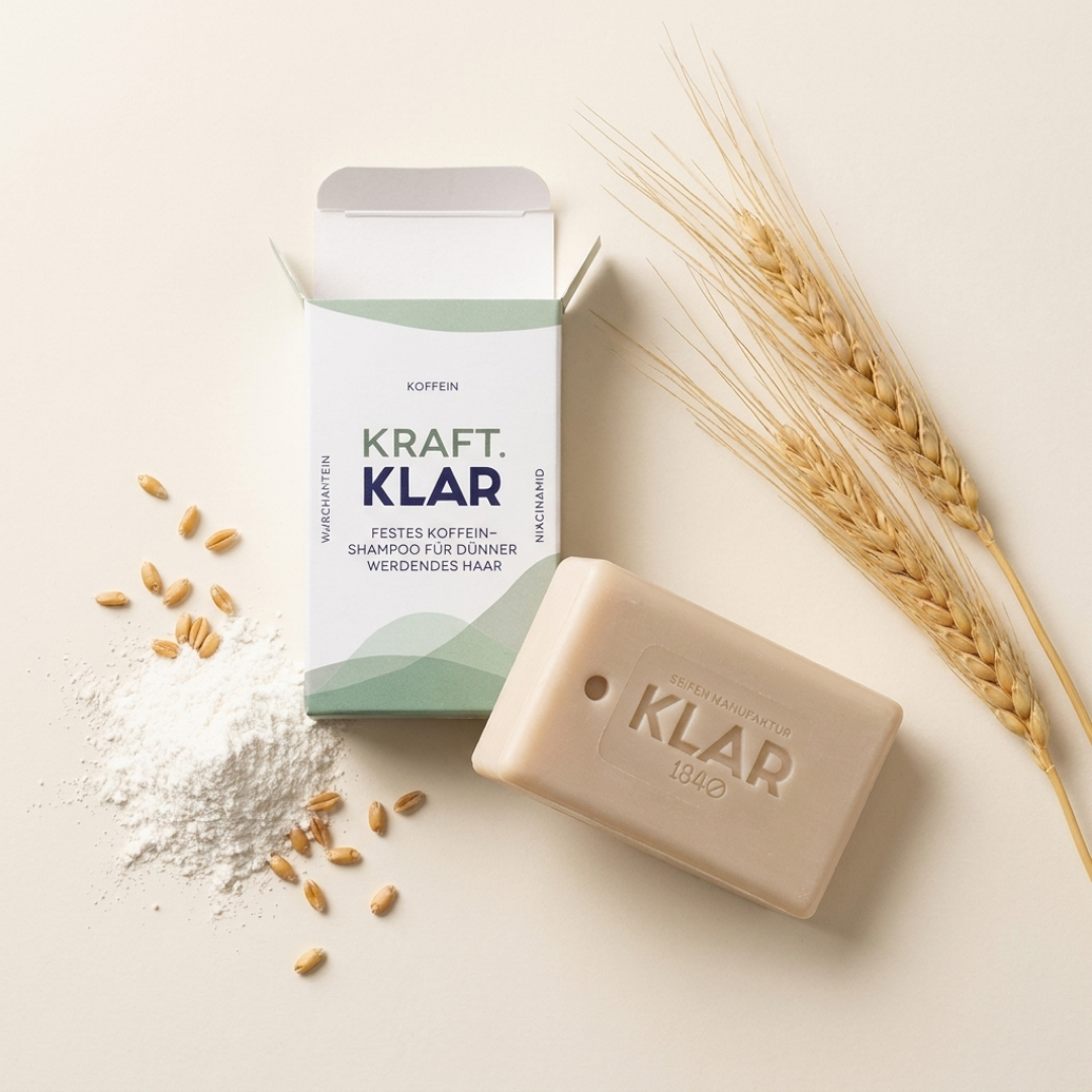Festes Koffein-Shampoo Kraft.Klar 100g