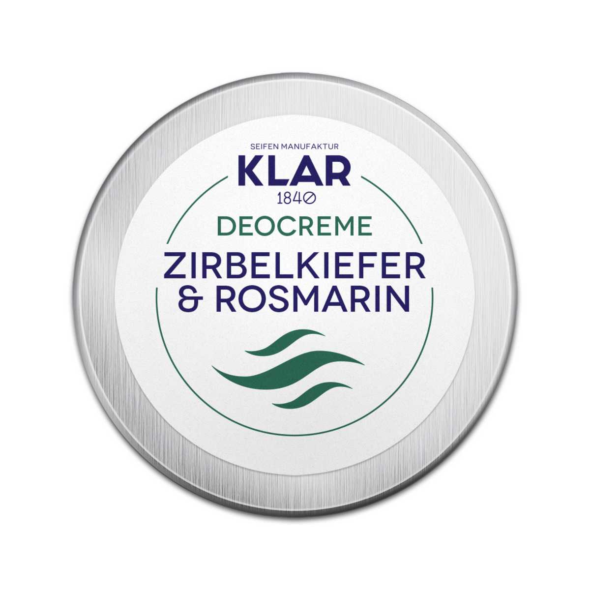 Deocreme Zirbelkiefer & Rosmarin im Alutiegel, 65ml Klar Seifen