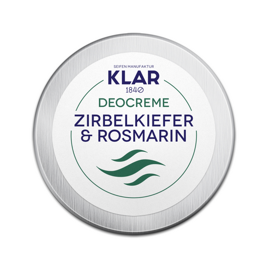 Deocreme Zirbelkiefer & Rosmarin im Alutiegel, 65ml Klar Seifen