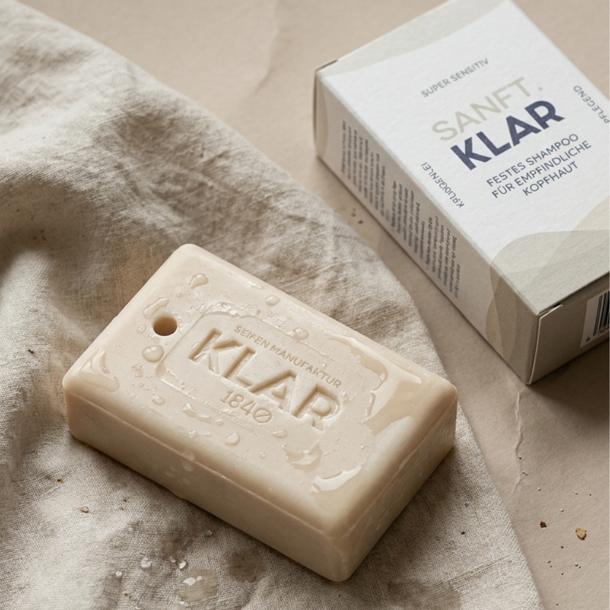 Festes Sensitiv-Shampoo Sanft.Klar 100g