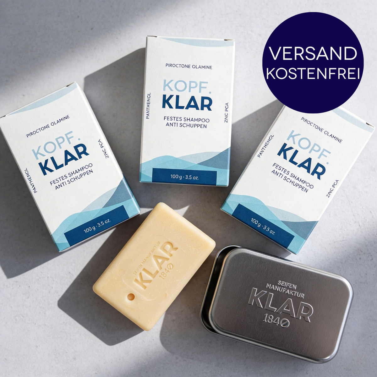 3x Schuppen Shampoo + Dose