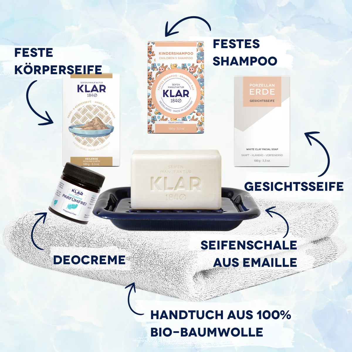 Pure Pflege Set Klar Seifen