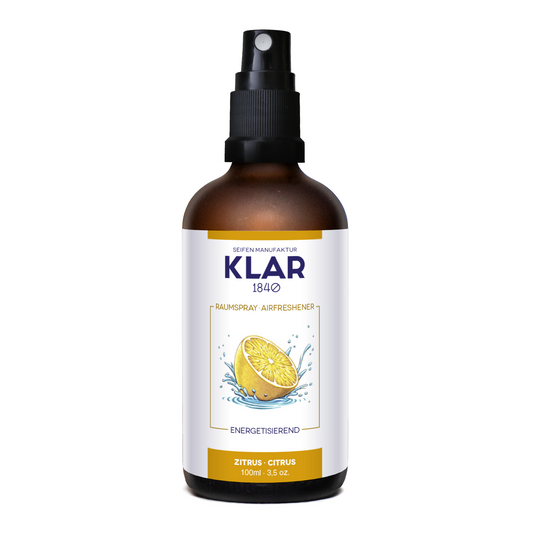 Raumspray Zitrus, 100ml Klar Seifen