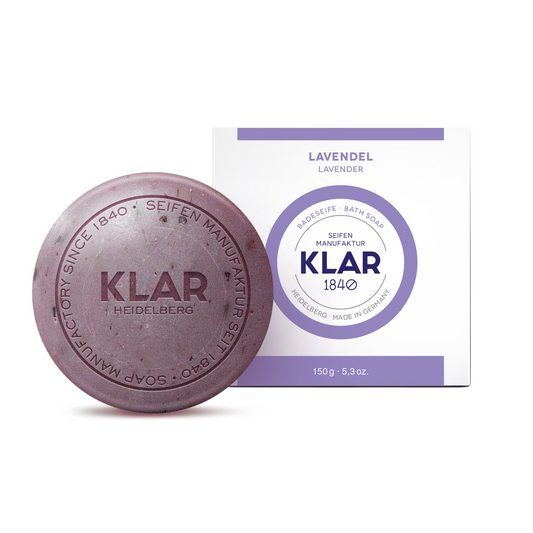 Badeseife Lavendel 150g, Cosmos zertifiziert, palmölfrei Klar Seifen