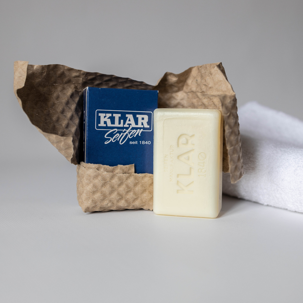 Kernseife 100g, Cosmos zertifiziert, palmölfrei Klar Seifen
