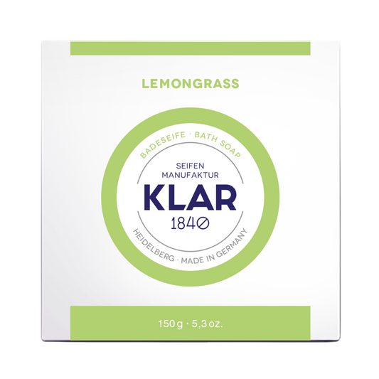 Badeseife Lemongrass 150g, Cosmos zertifiziert, palmölfrei Klar Seifen