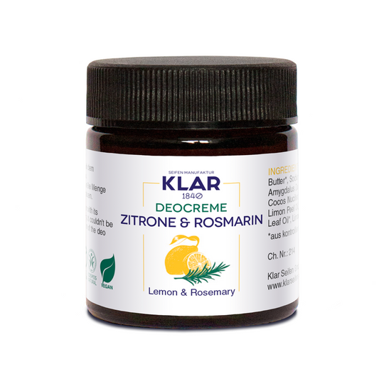 Deocreme Zitrone & Rosmarin, 30ml Klar Seifen