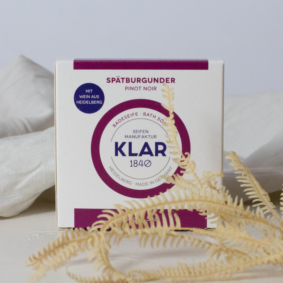 Spätburgunderseife 150g, palmölfrei Klar Seifen
