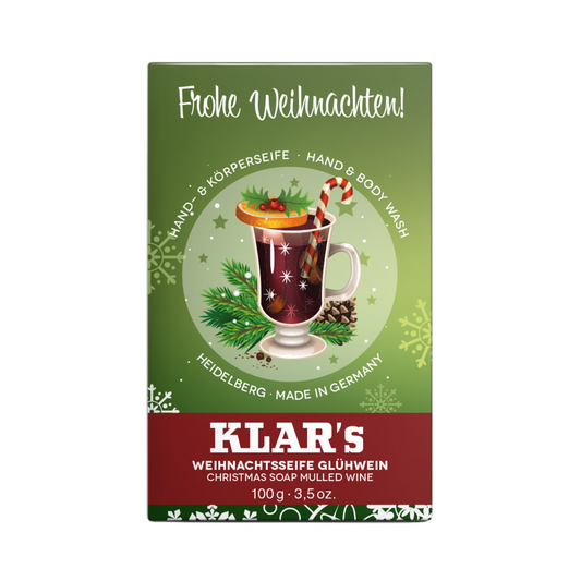 Weihnachtsseife Glühwein 100g, Cosmos zertifiziert, palmölfrei Klar Seifen