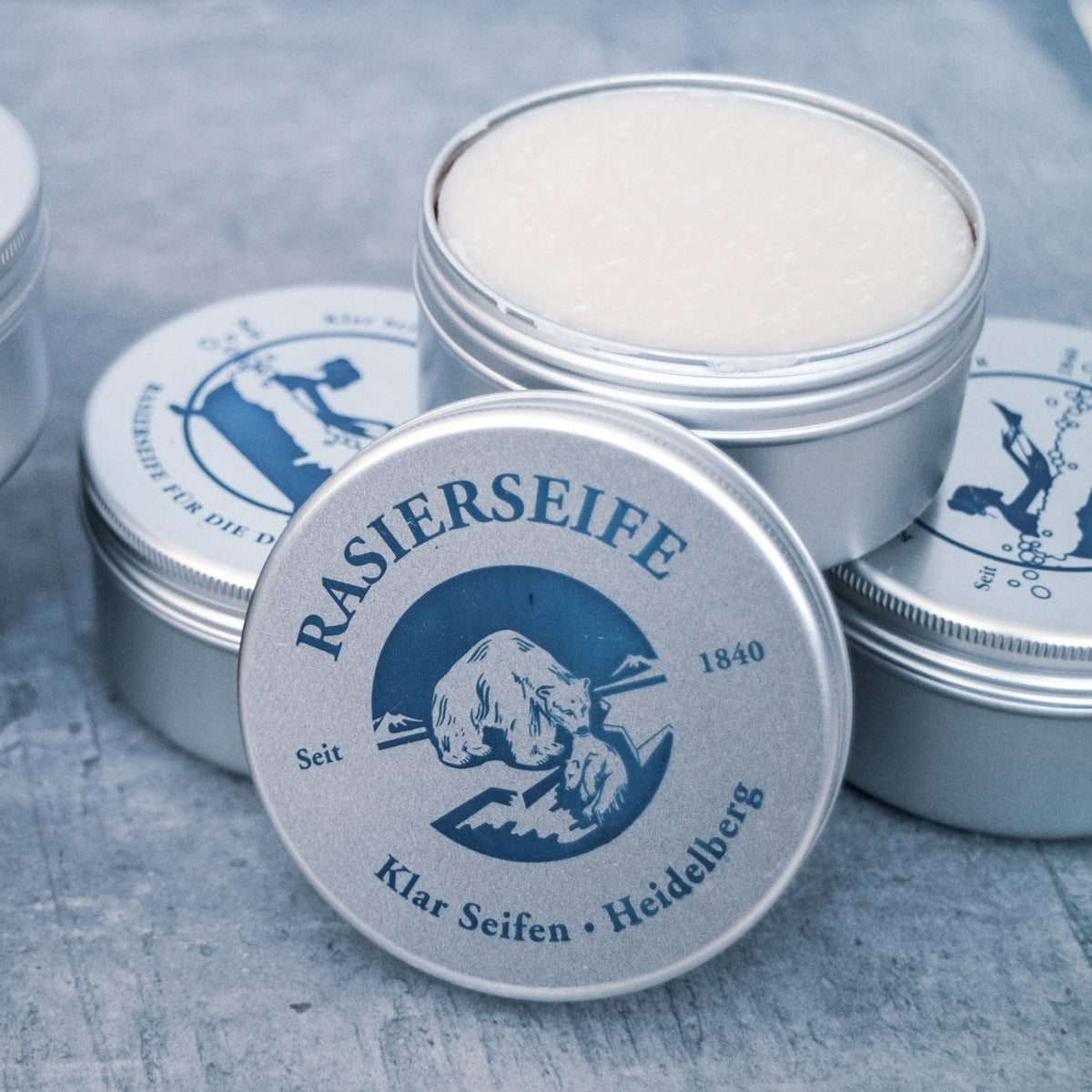 Rasierseife Sandelholz 110g, Nachfüllpack Klar Seifen