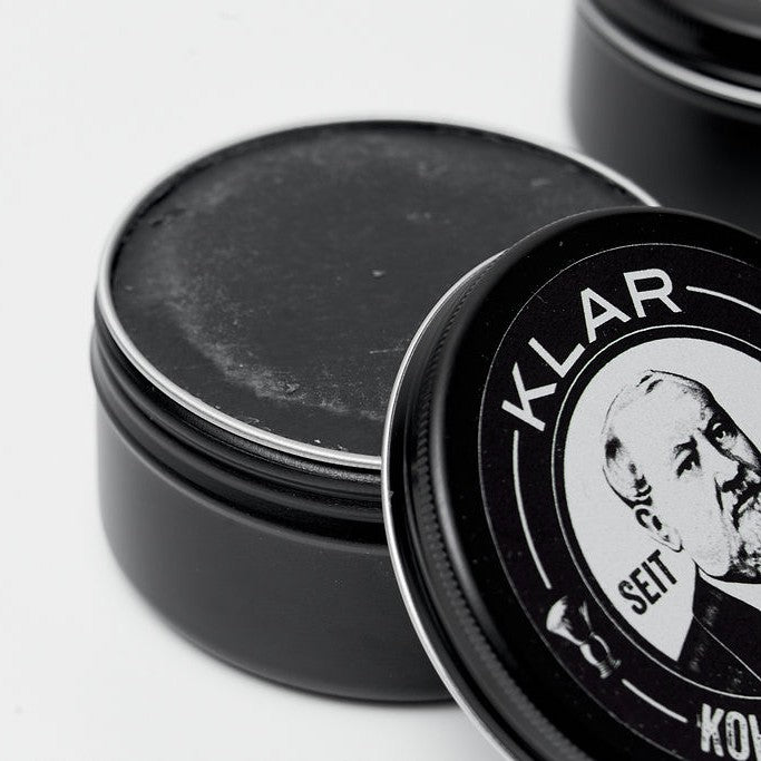 Rasierseife Aktivkohle 110g, palmölfrei Klar Seifen