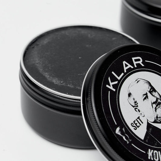 Rasierseife Aktivkohle 110g, palmölfrei Klar Seifen